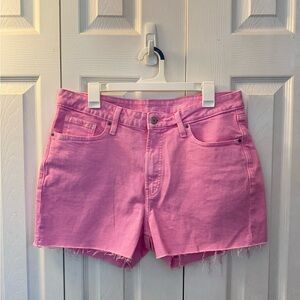 Pink Denim Women's Shorts